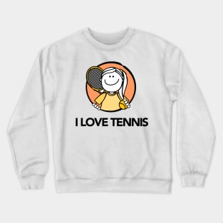 I Love Tennis Crewneck Sweatshirt